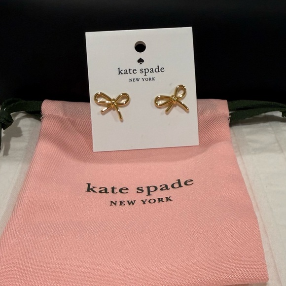 Kate Spade Kids Gold Bow Stud Earrings - Picture 2 of 2